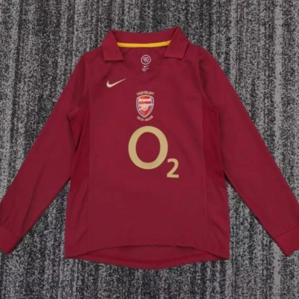 Retro 05/06 Arsenal Home Long Sleeve Jersey S-2XL