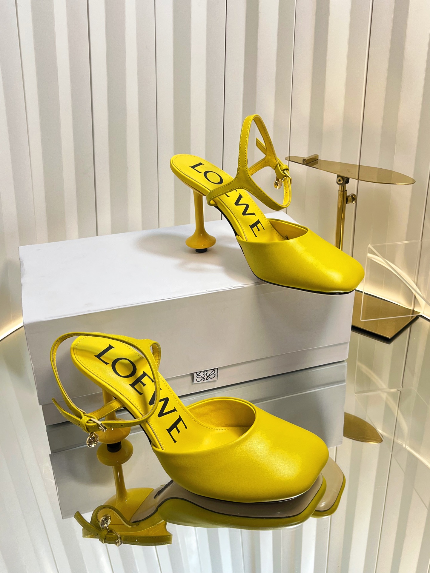 Loewe Toy Flat Slingback Pump in Nappa leather