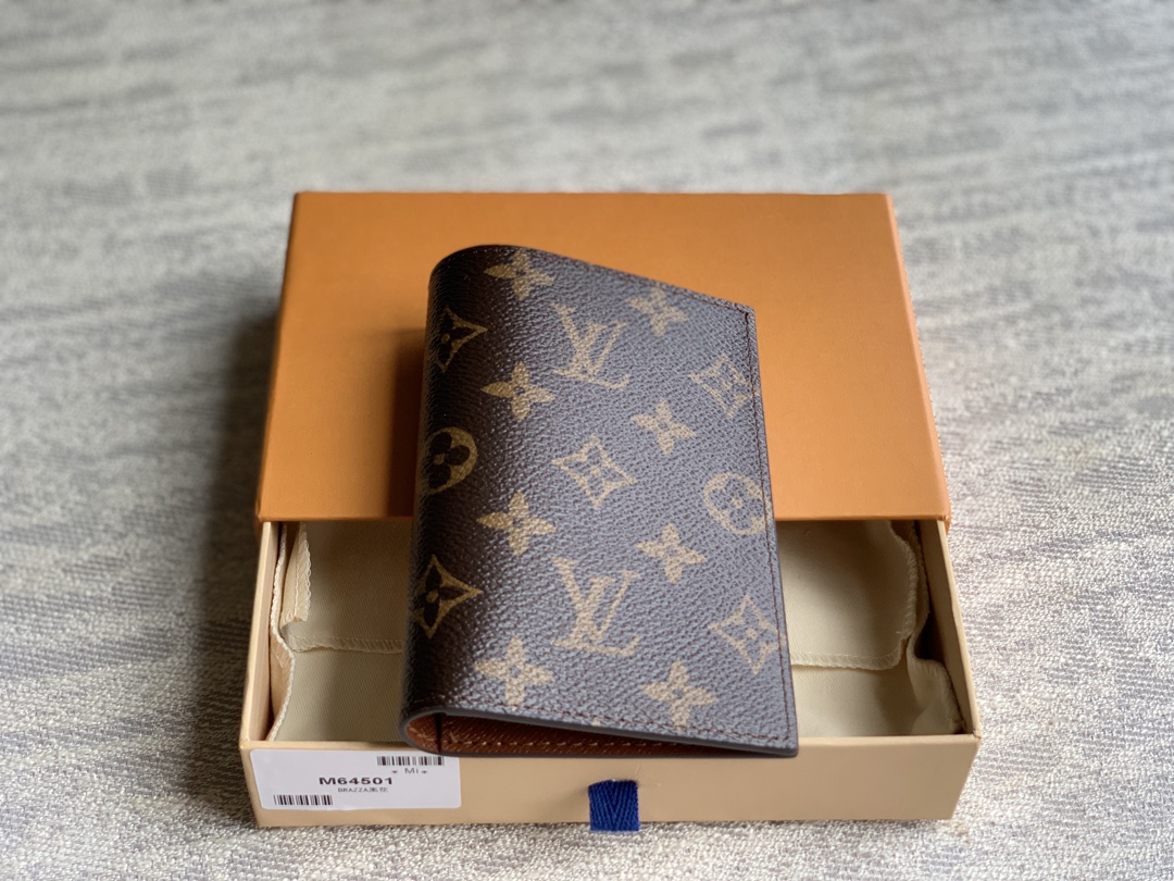 M64052 Classic LV Passport Cover in Monogram Canvas