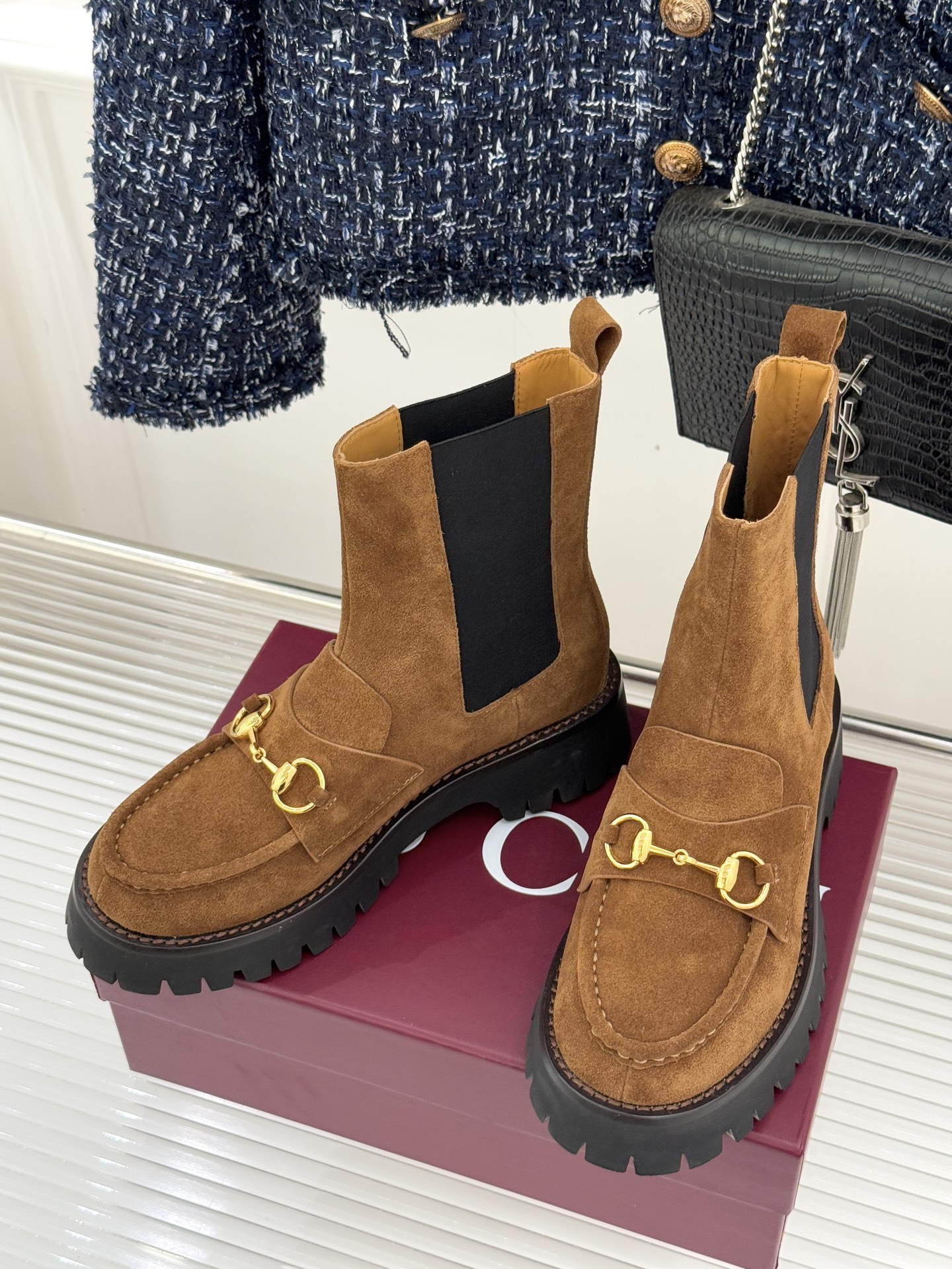 Women's Gucci ankle boot with Horsebit