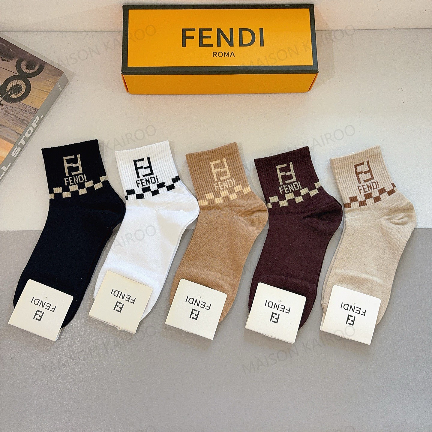 Fendi Socks 5-Pack - KAIROO