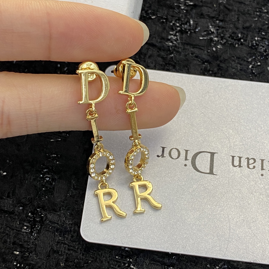 Dior CD Dangle Earrings