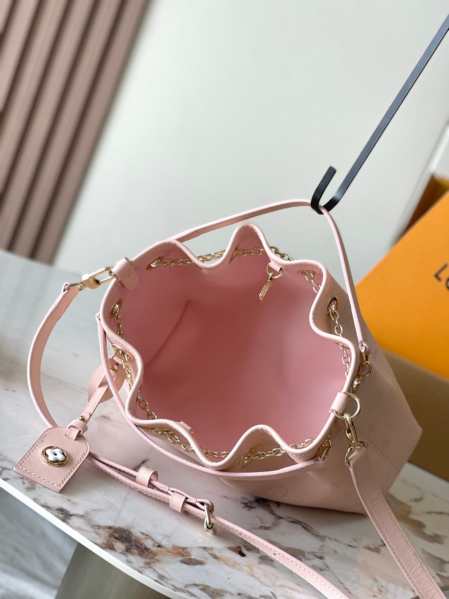 Louis Vuitton LV Embossed Tote Bag Chain Bag