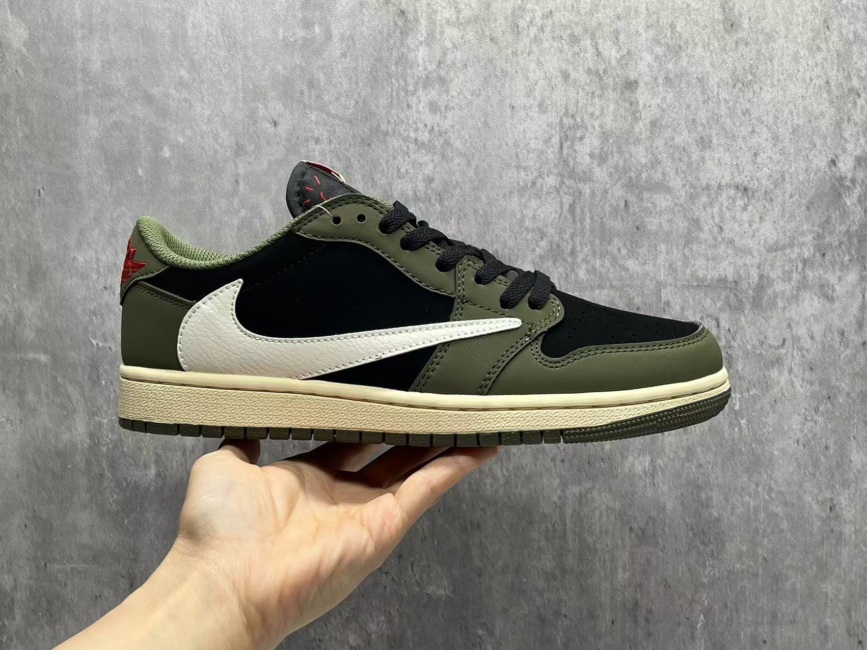 2025-26 AJ1 US Men's Sizes6 to 11 in half sizes  Green Low cut Inverted Hook Shoes tianlong