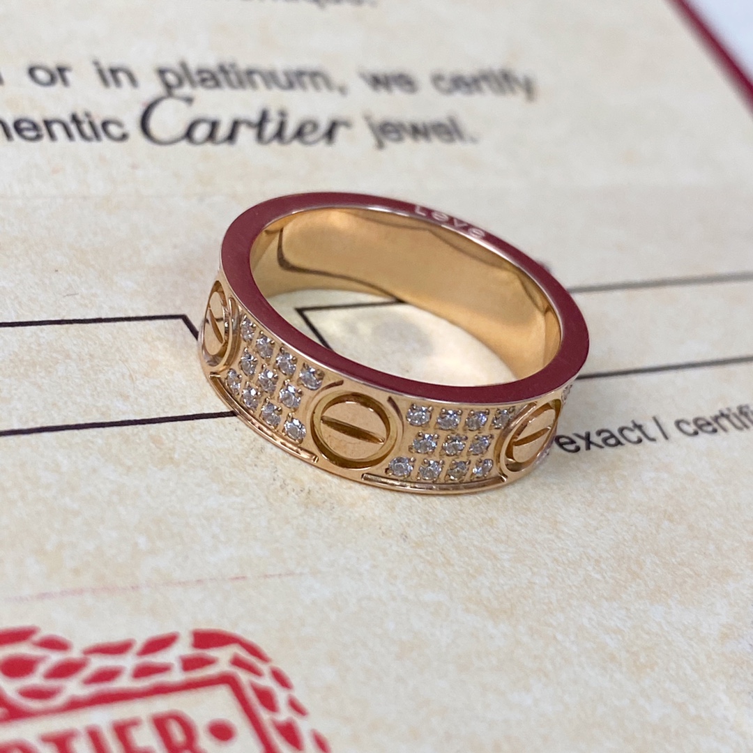 Cartier Fashion Designer Ring-Pink Gold