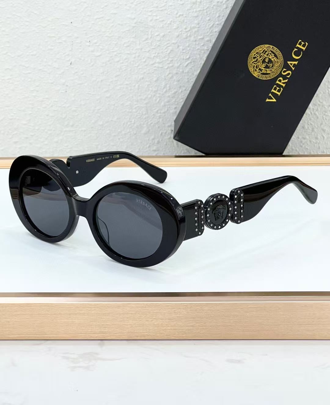 Versace Medusa Biggie Oval Sunglasses Top quality - KAIROO