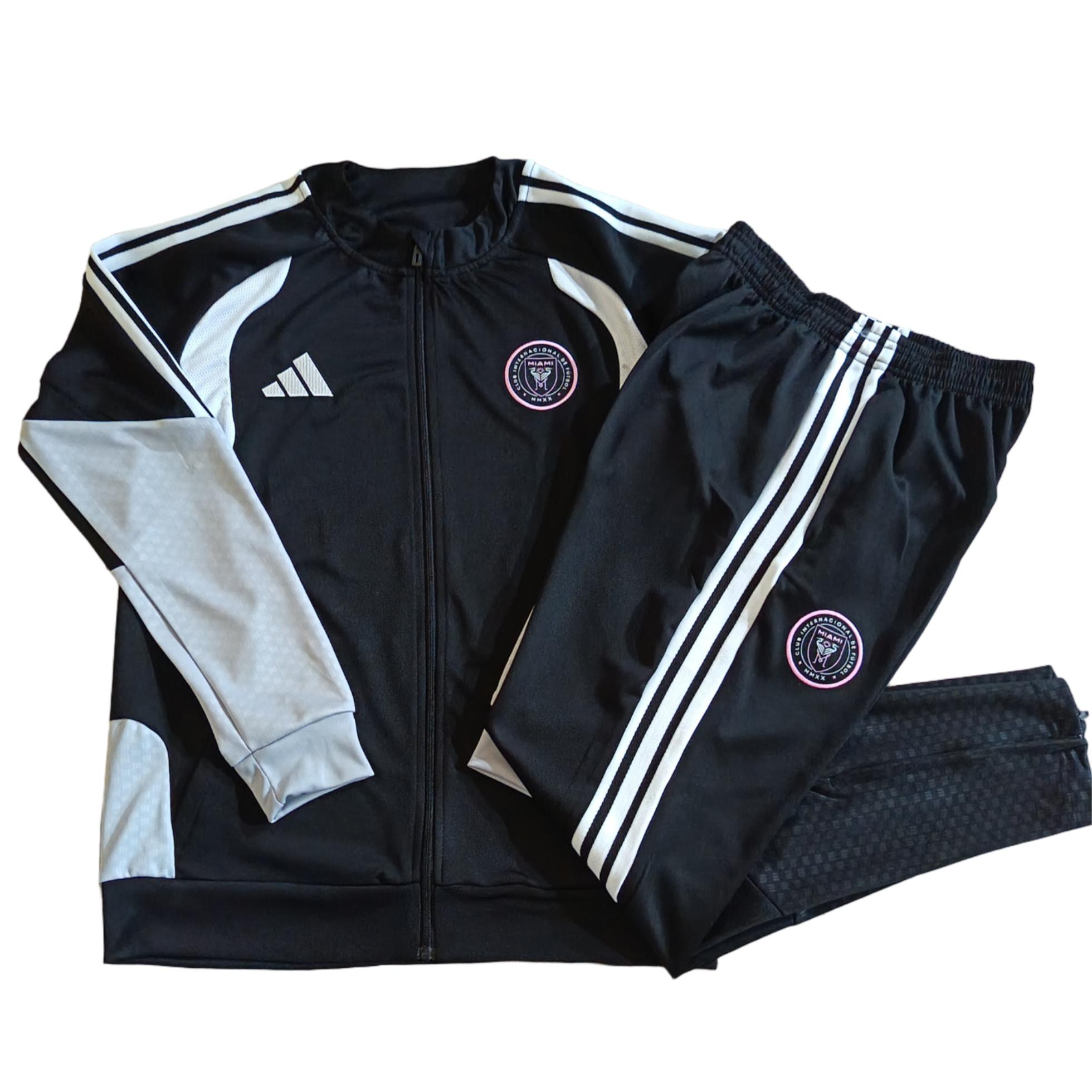 Adult/ Kids Miami 2627 Full Zippered Training Suit - Black