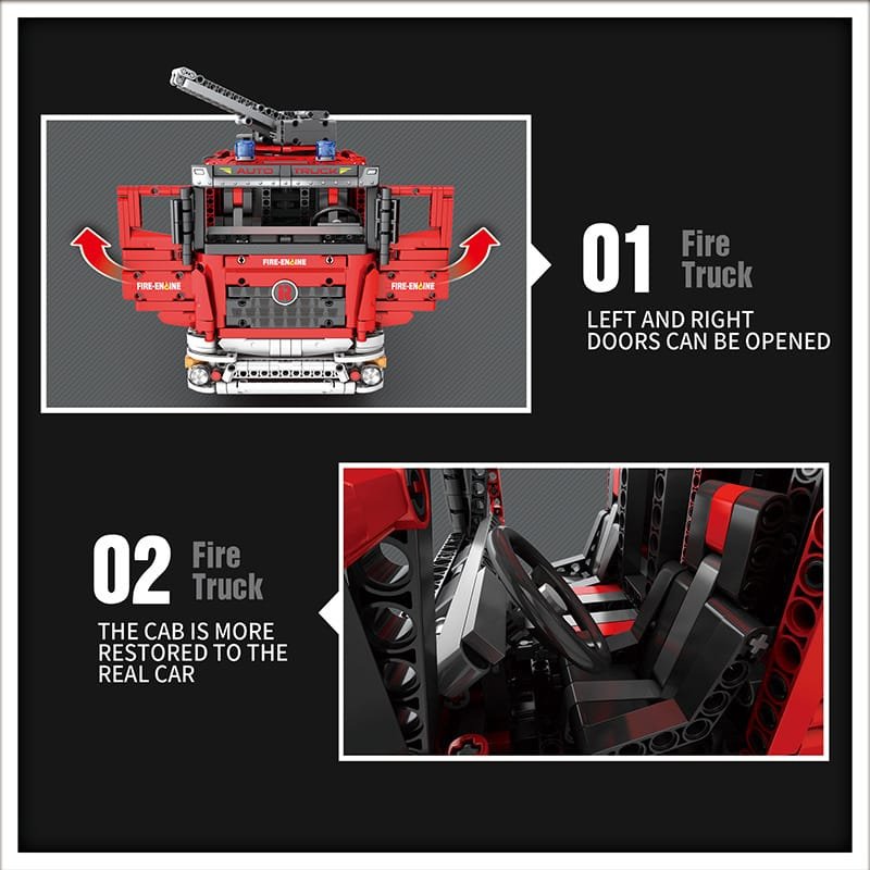 ReoBrix 22008 - Fire Ladder Truck