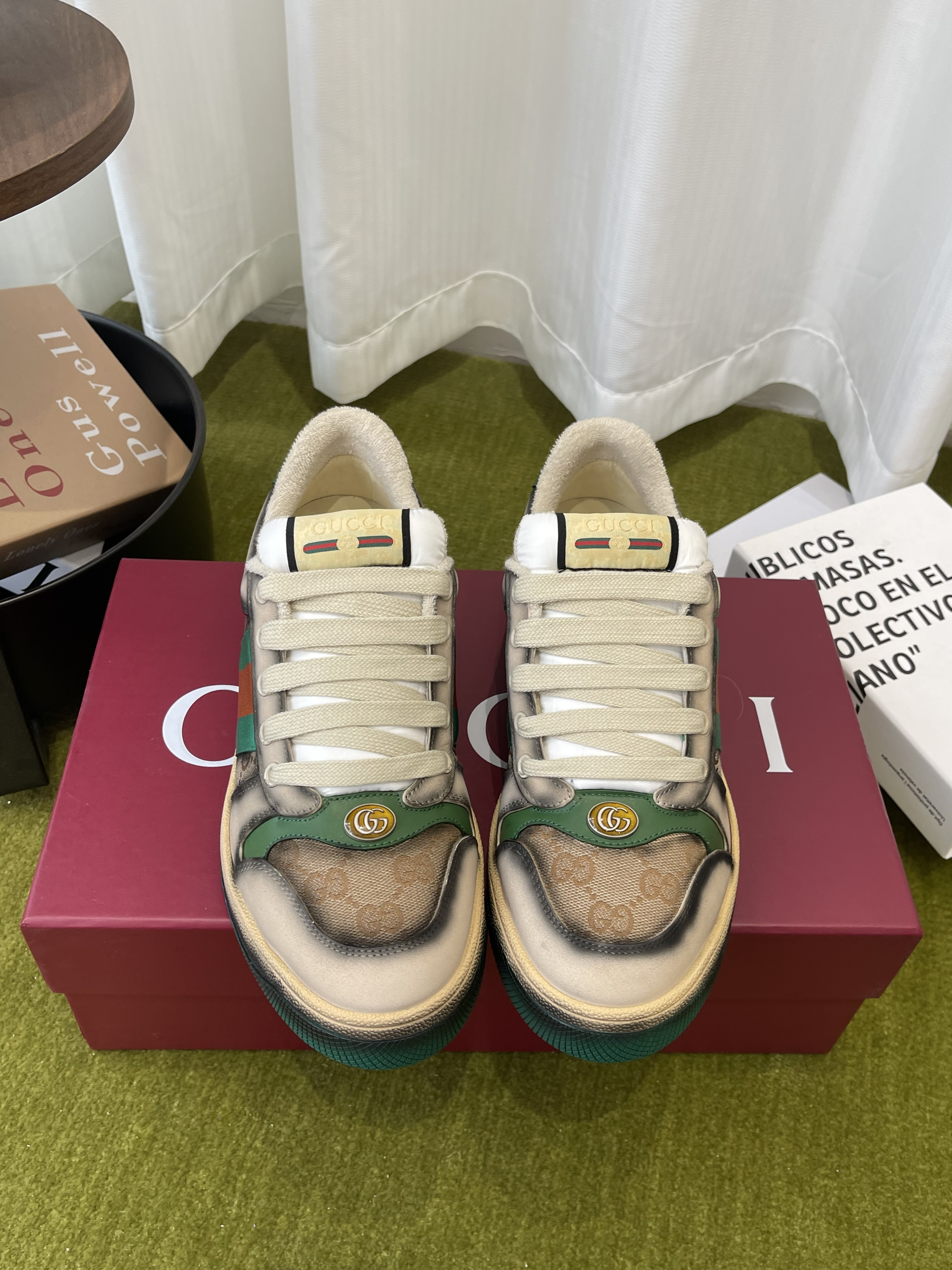 Unisex Gucci GG serigraphy Screener Sneaker