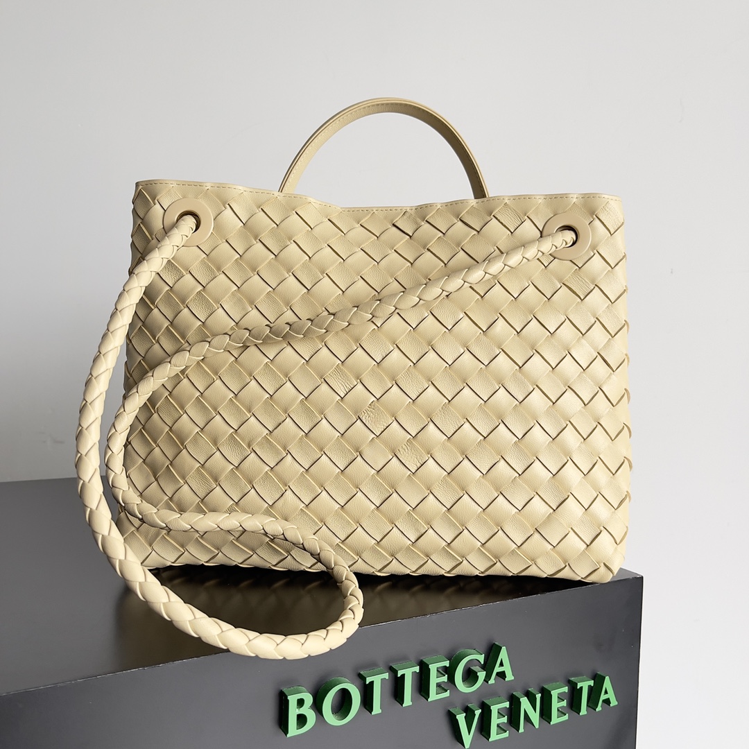 Bottega Veneta Andiamo Fashionable Old Money Style Handbag