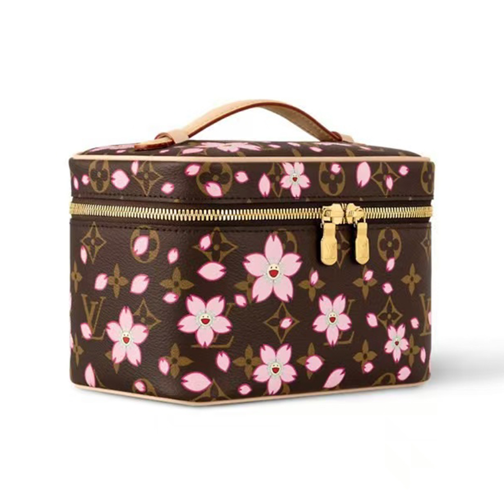 LV x TM Louis Vuitton Cherry Blossom Nice Mini Vanity Case