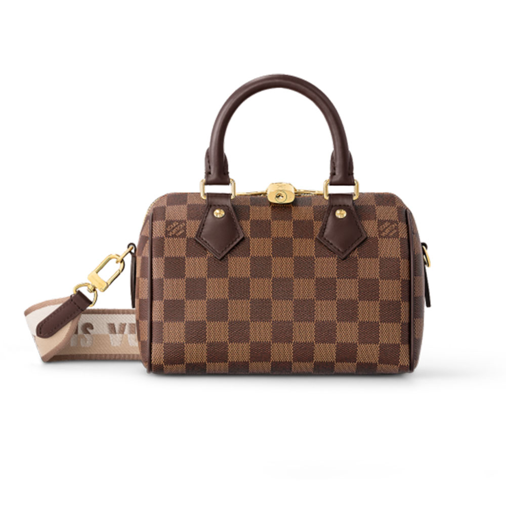 Louis Vuitton LV Speedy Bandoulière 20 Damier Ebene Women Handbag