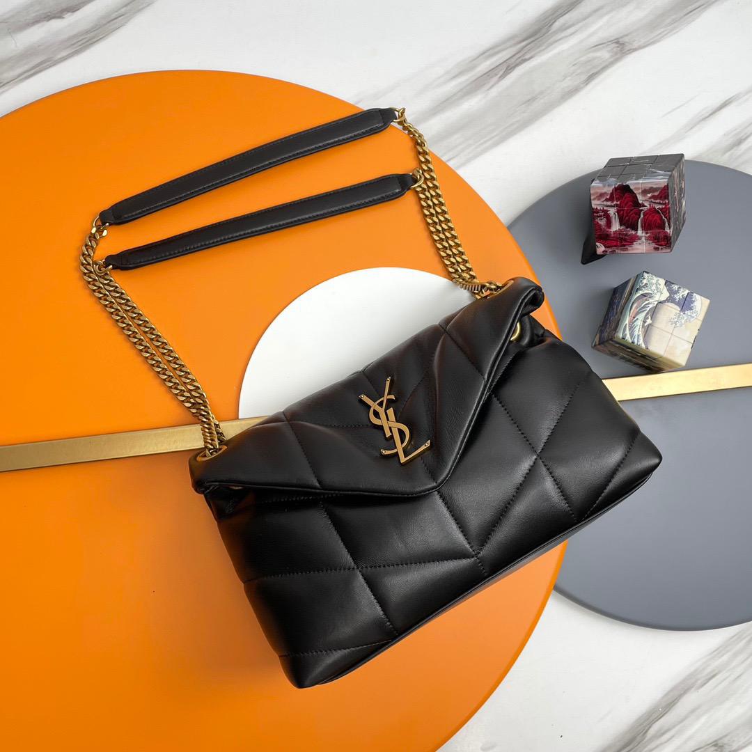 Saint Laurent Lambskin Tote Bag