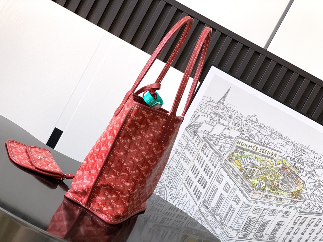 Goyard Anjou Mini Reversible Bag in Red