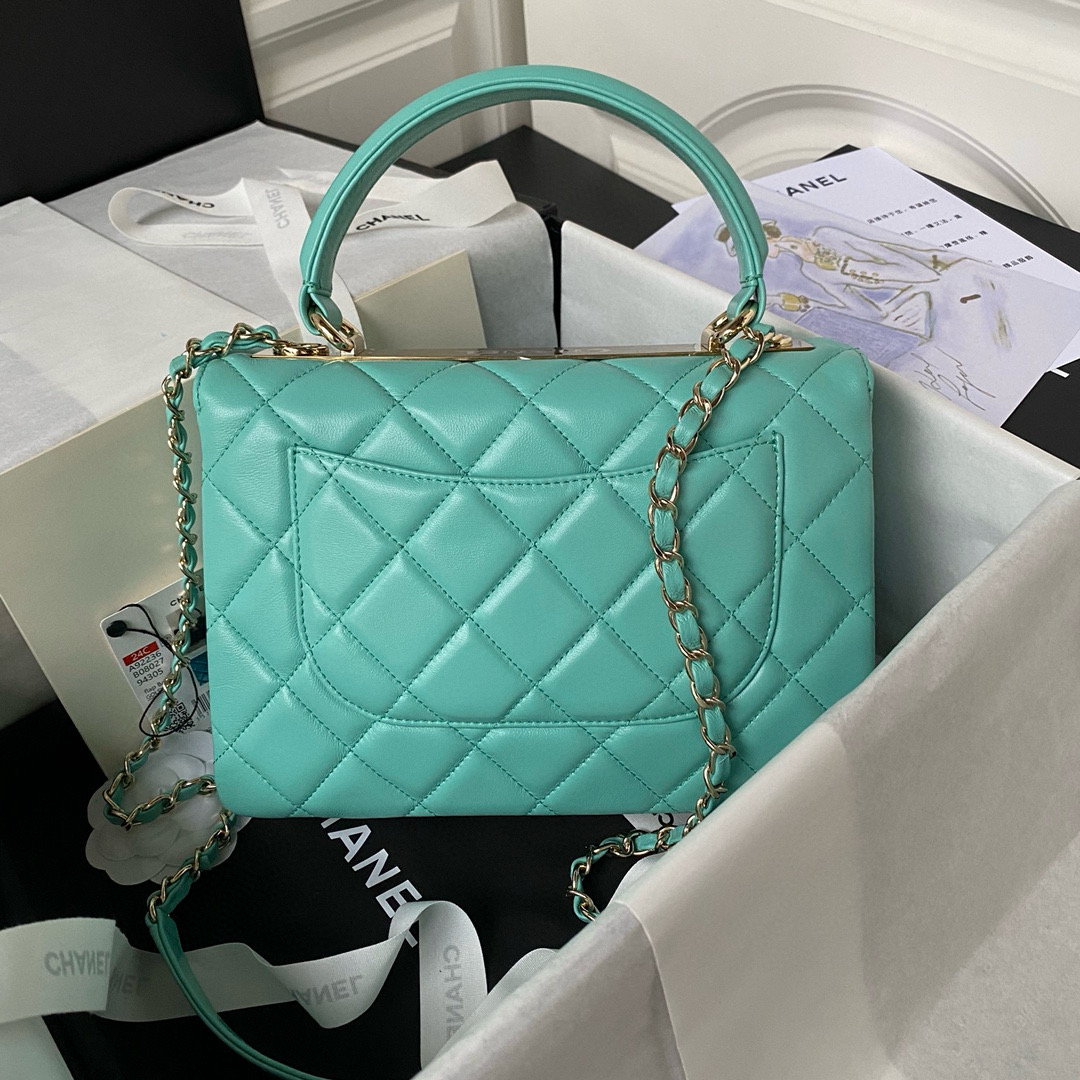 Chanel Flap Bag in Blue Lambskin AS92236