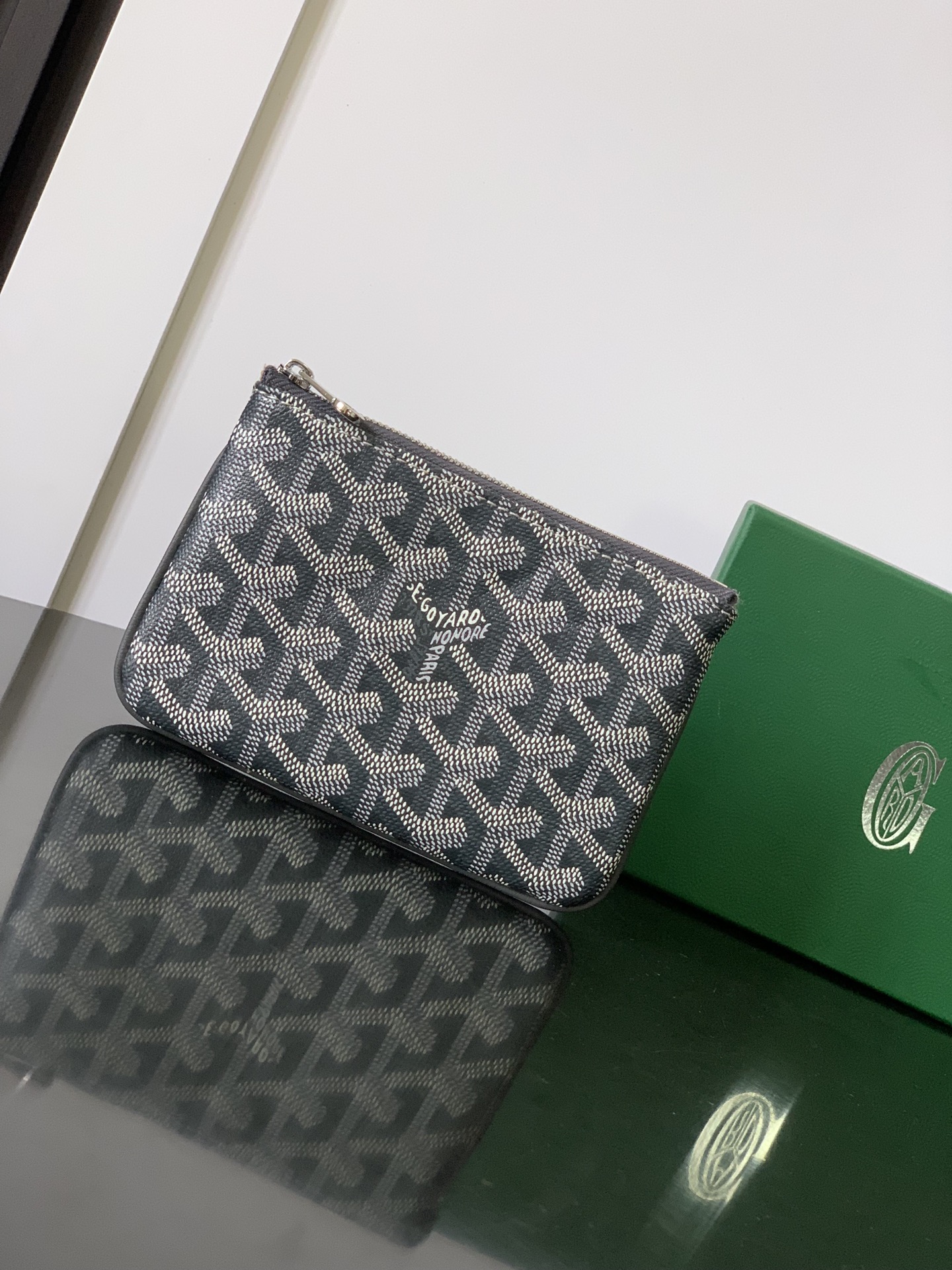 Goyard Sénat Mini Pouch in Grey
