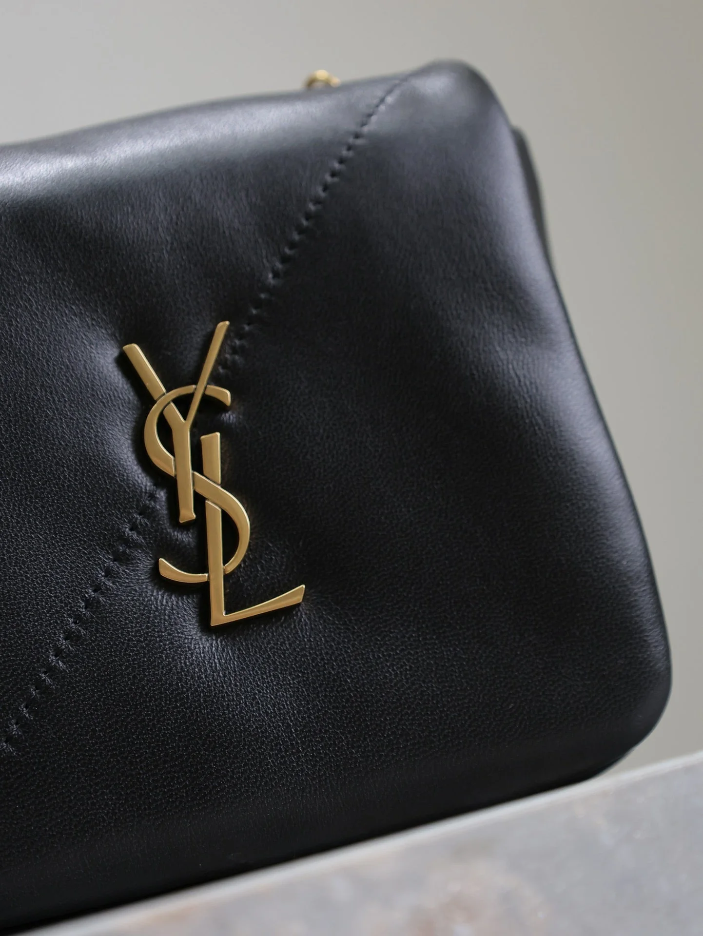 Saint Laurent YSL Mini Jamie 4.3 Shoulder Bag 16cm Black Lambskin GHW