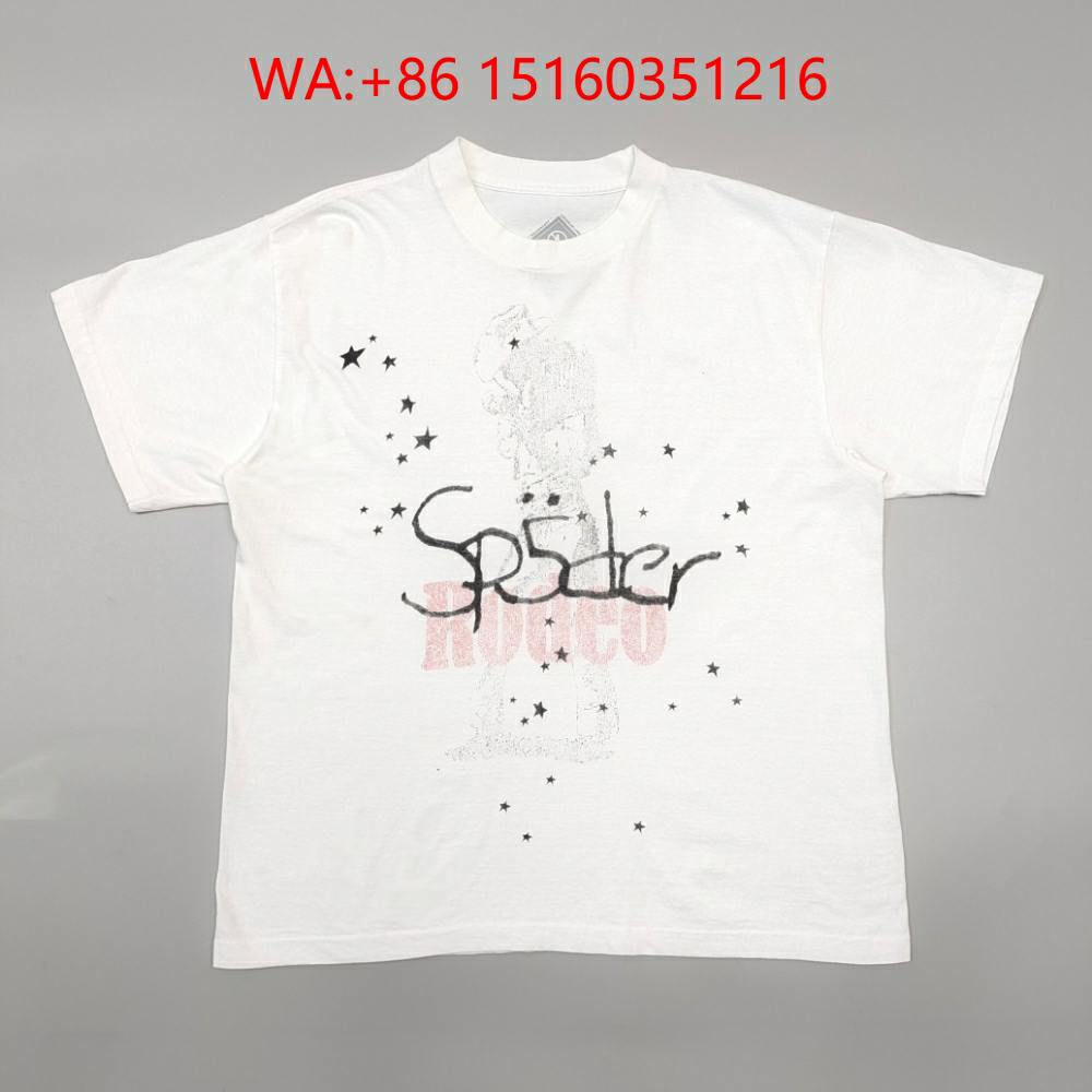 1:1 SP5DER WORLDWIDE T-shirt 01 Collection for men, Streetwear tee