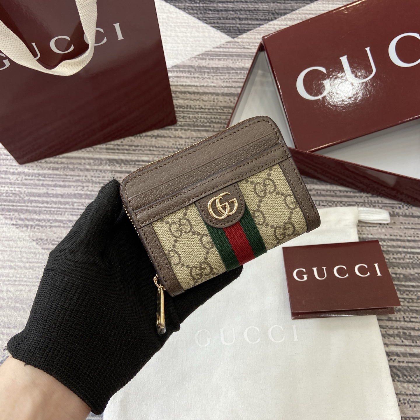 Gucci Ophidia coin zip wallet 838489