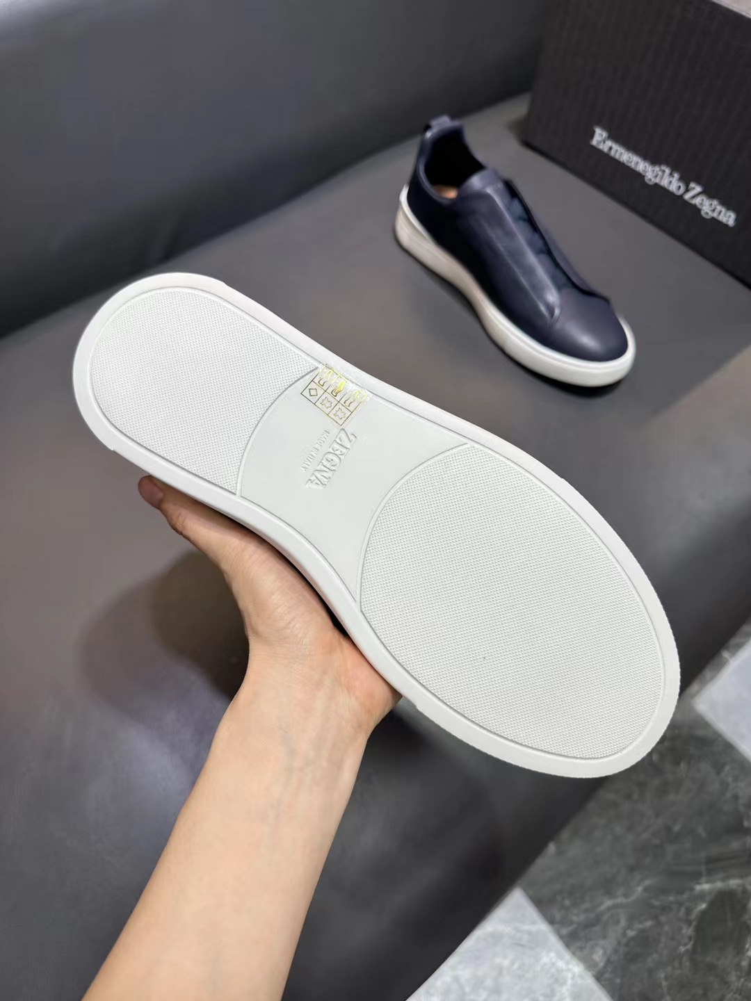 Zegna Triple Stitch Luxury Sneaker Loafer