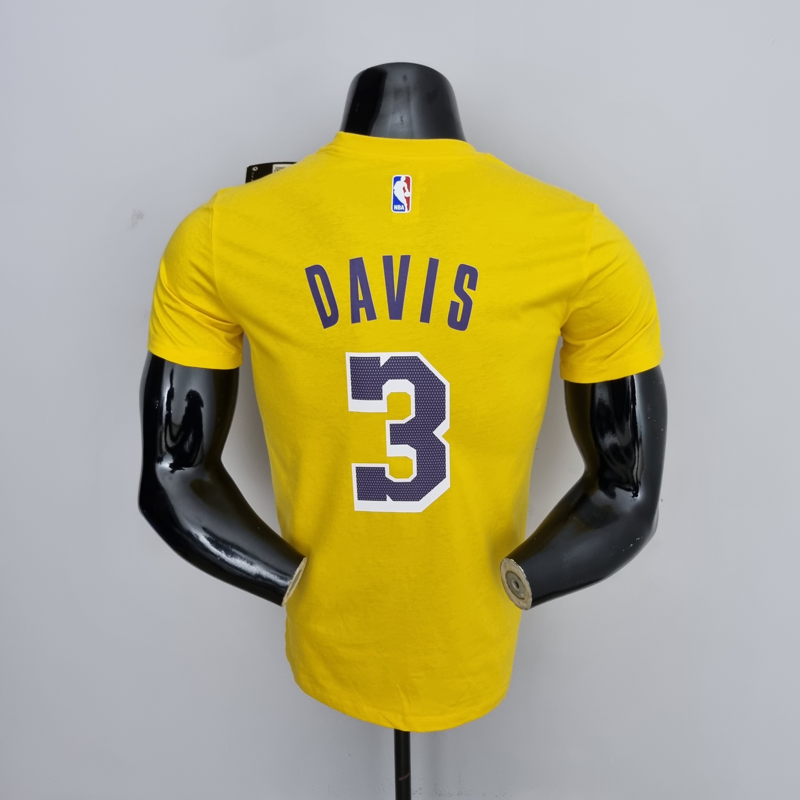 Anthony Davis Los Angeles Lakers Casual T-shirt Yellow