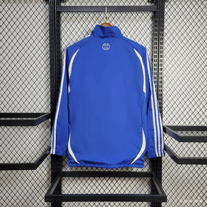 2025 Greece Jacket White/Blue Windbreaker  S-2XL