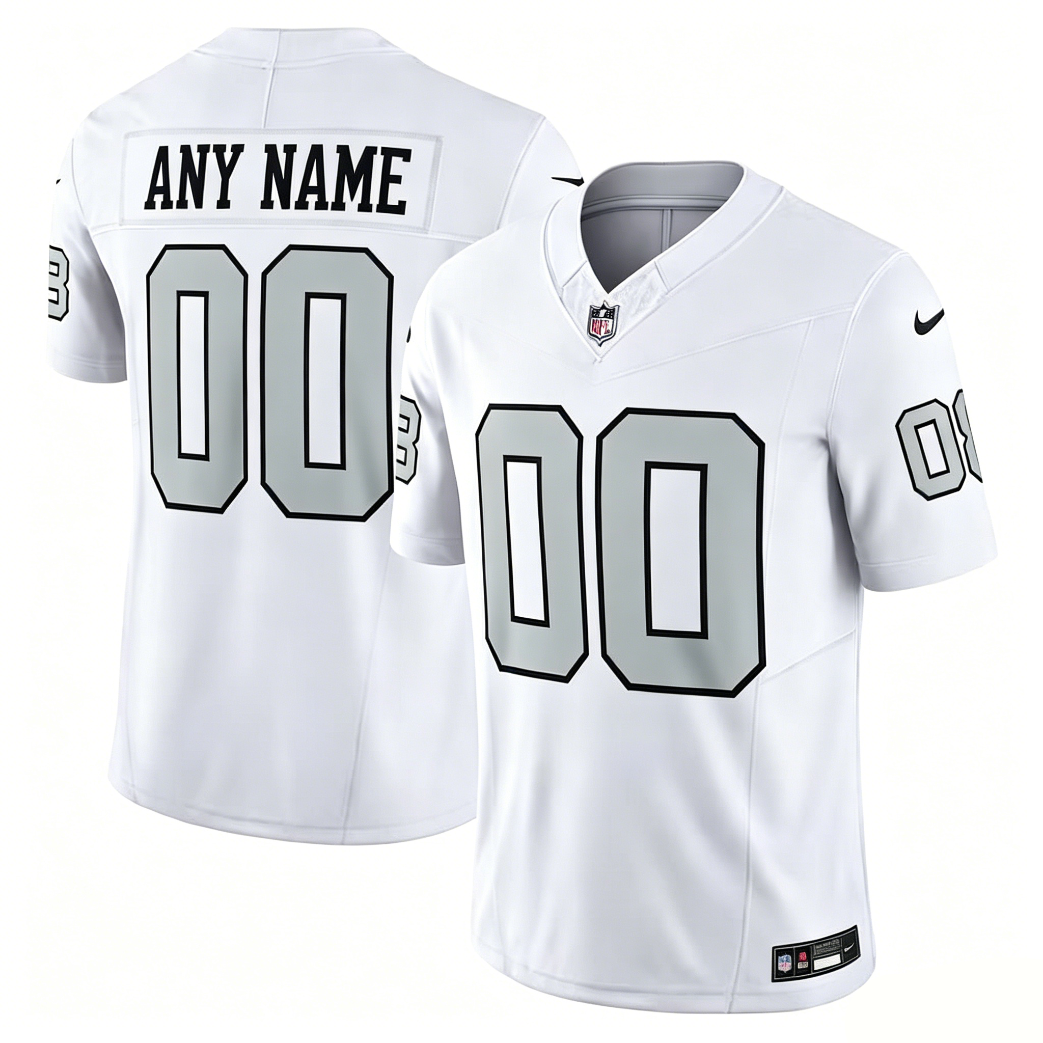 Las Vegas Raiders Football Jersey Men Women Youth Jerseys Nike Black White Vapor F.U.S.E. Elite Custom Jersey