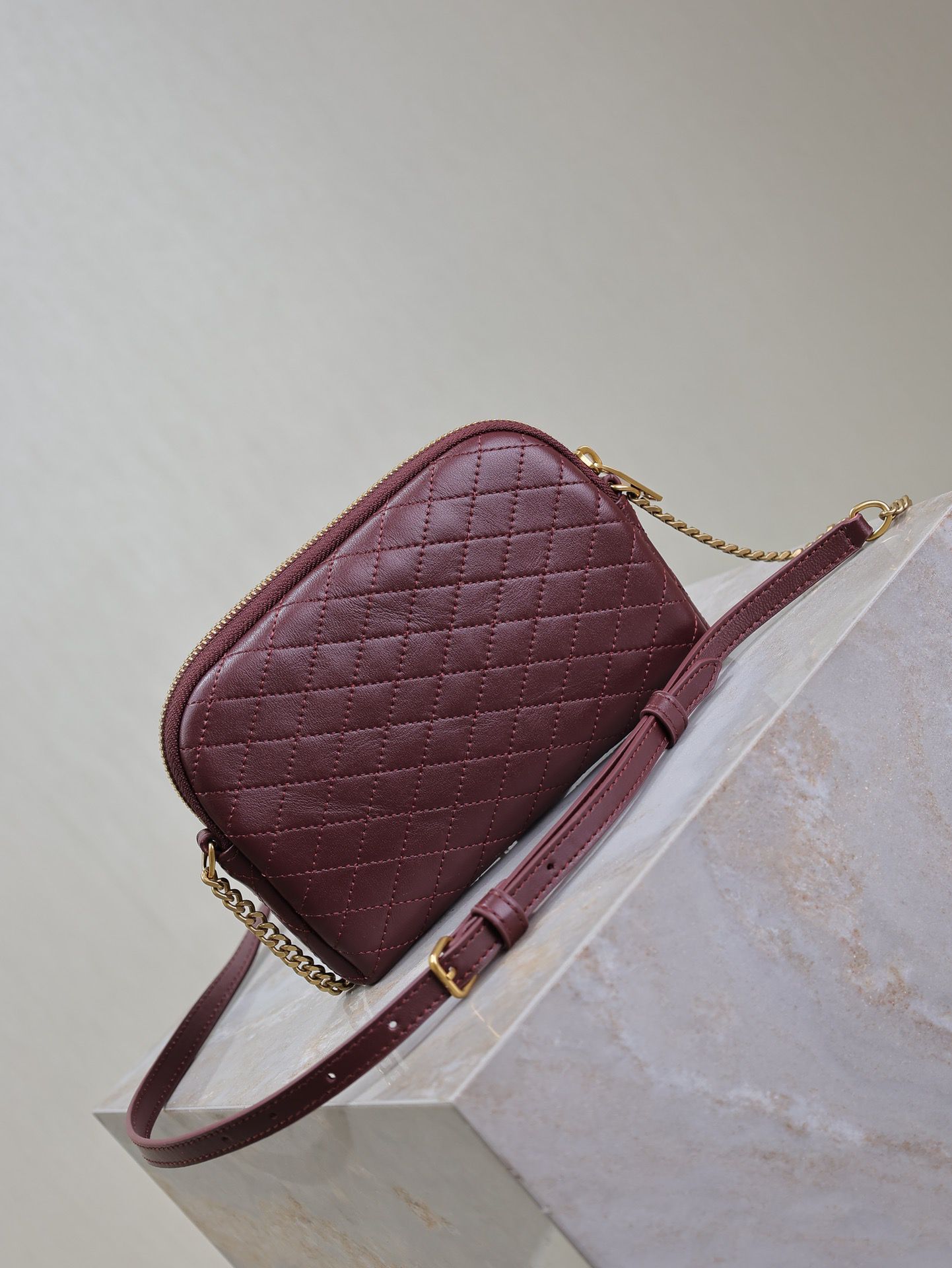 Saint Laurent YSL GABY sheepskin leather camera bag