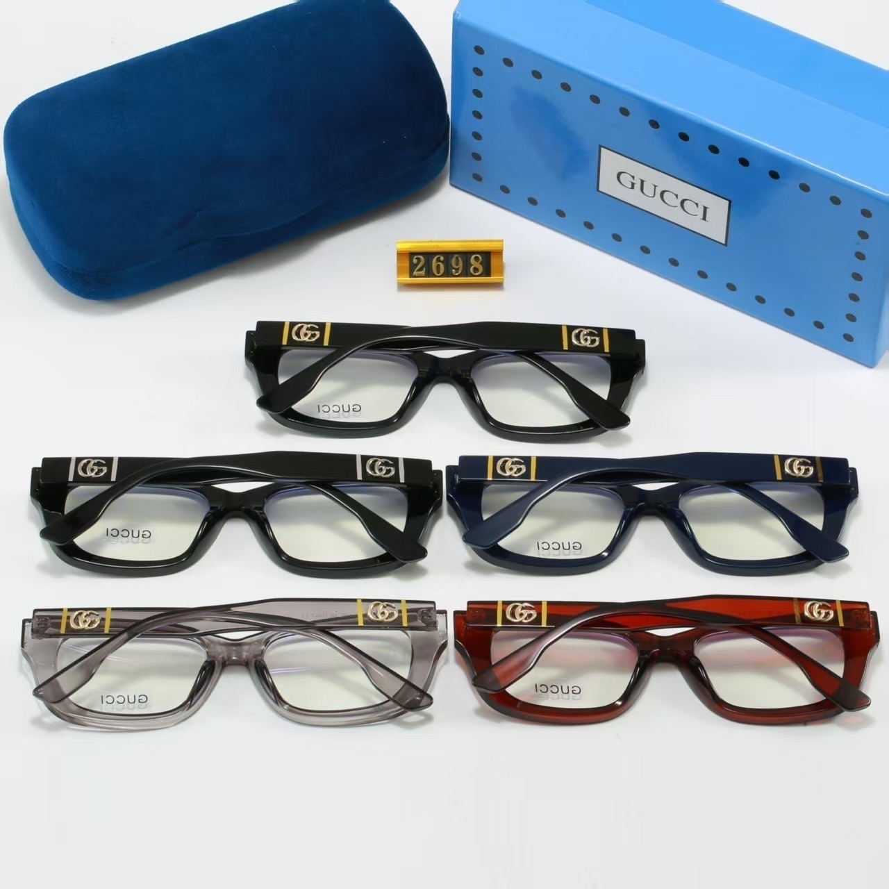 Gucci Rectangular-frame Tortoiseshell Optical SunglassesTop quality - KAIROO