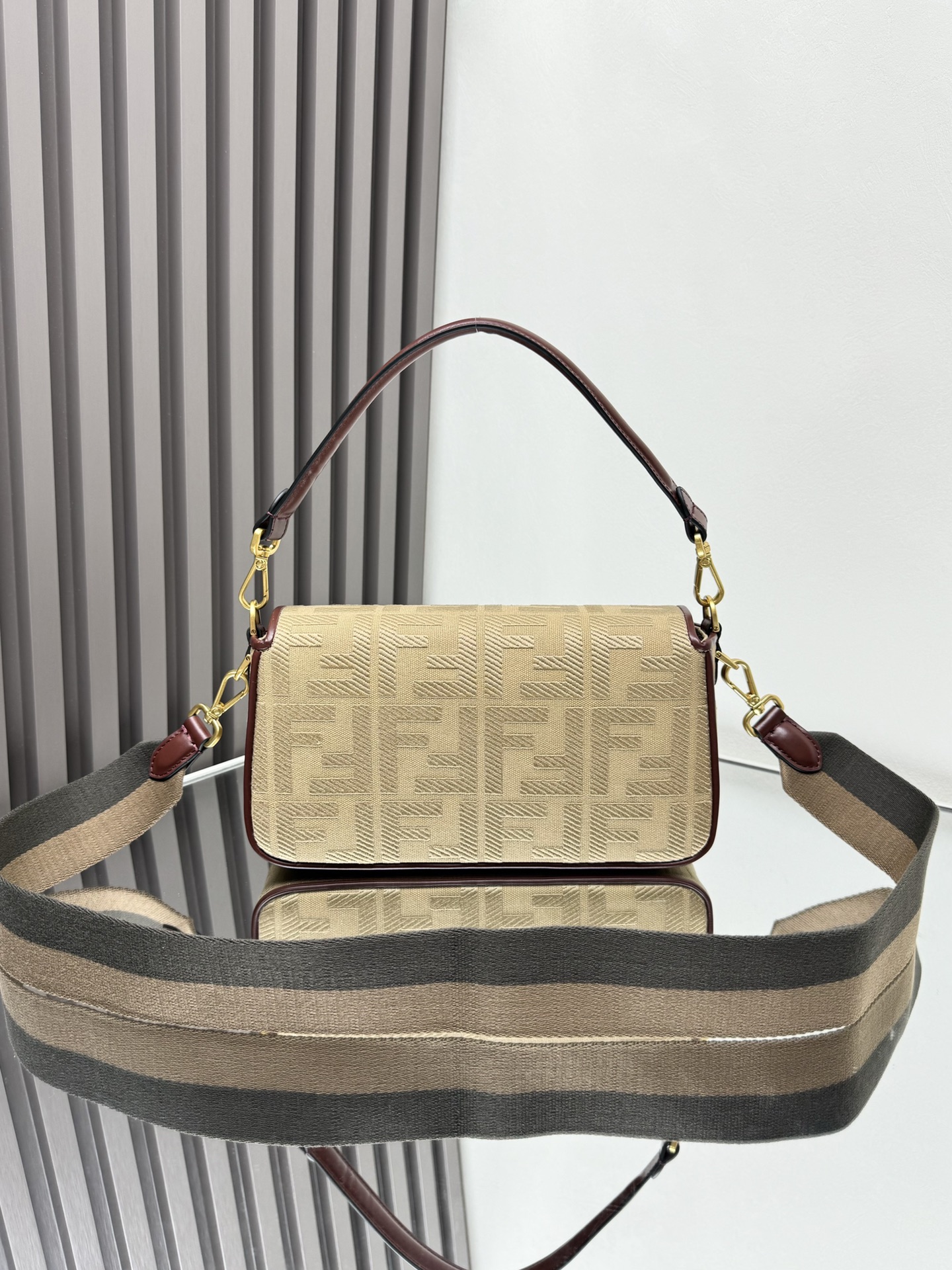 Fendi Medium Baguette FF Canvas