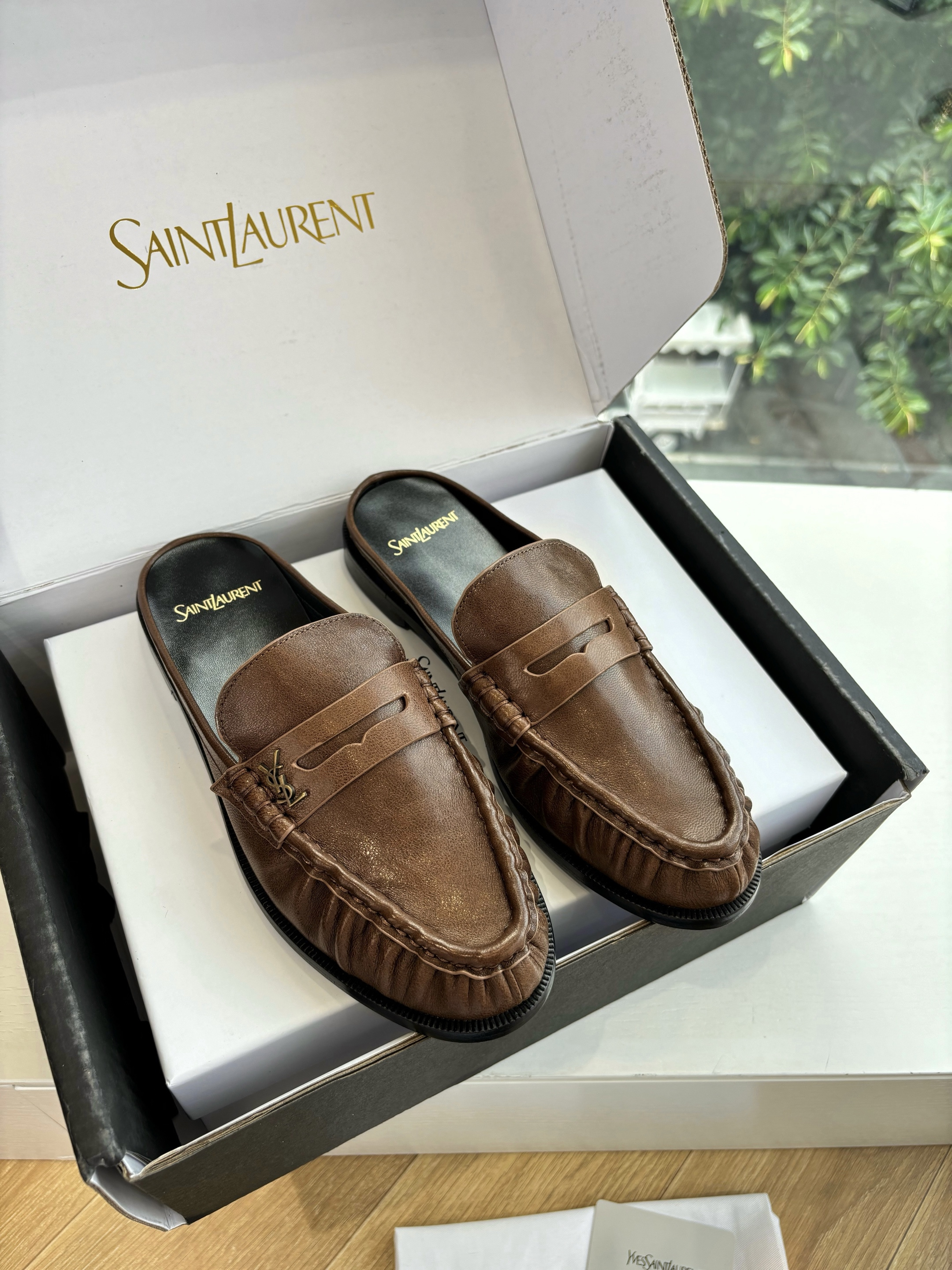 Saint Laurent Le Loafer Flat Mule