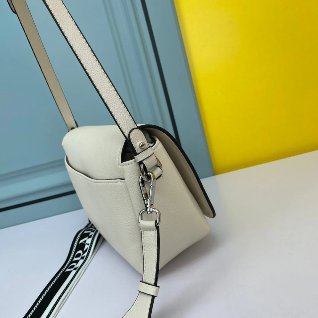 Prada  24 BAG WITH STRAP IN WHITE CALFSKIN