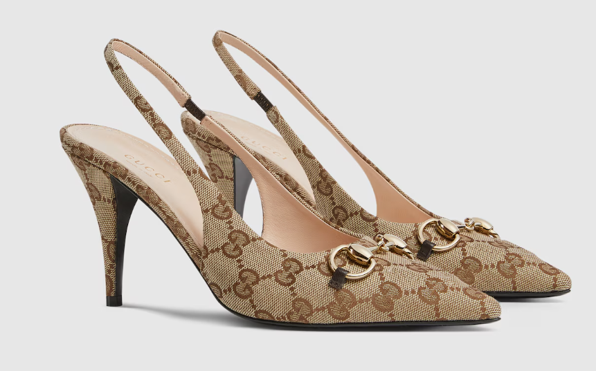 Women's Gucci slingback pump with Horsebit