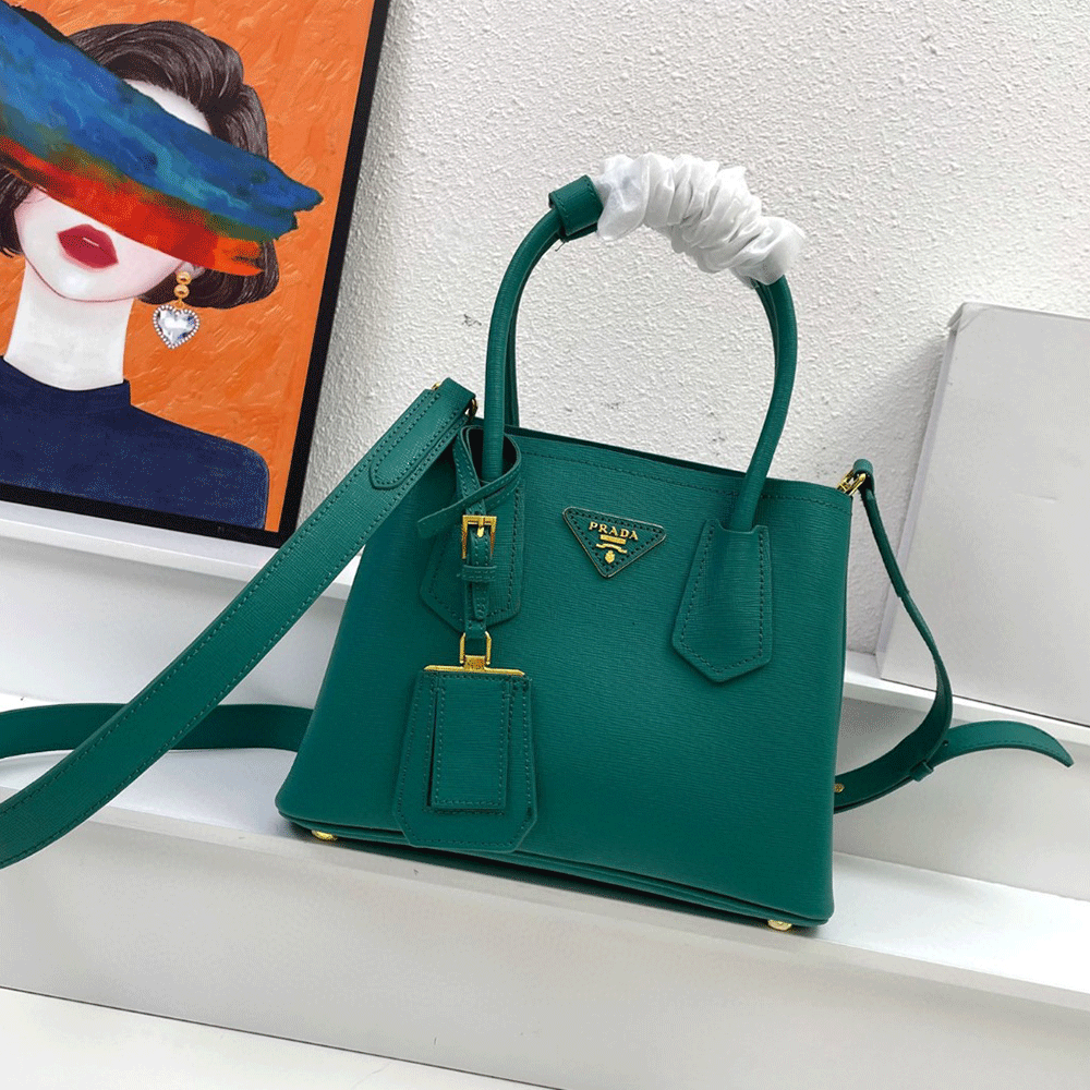 Prada Double Saffiano Leather Mini Handbag