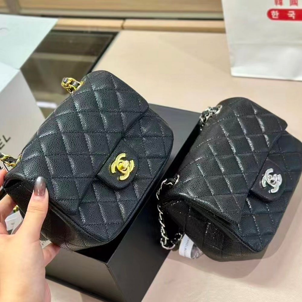 Chanel CF Bag Caviar 17CM Handbag