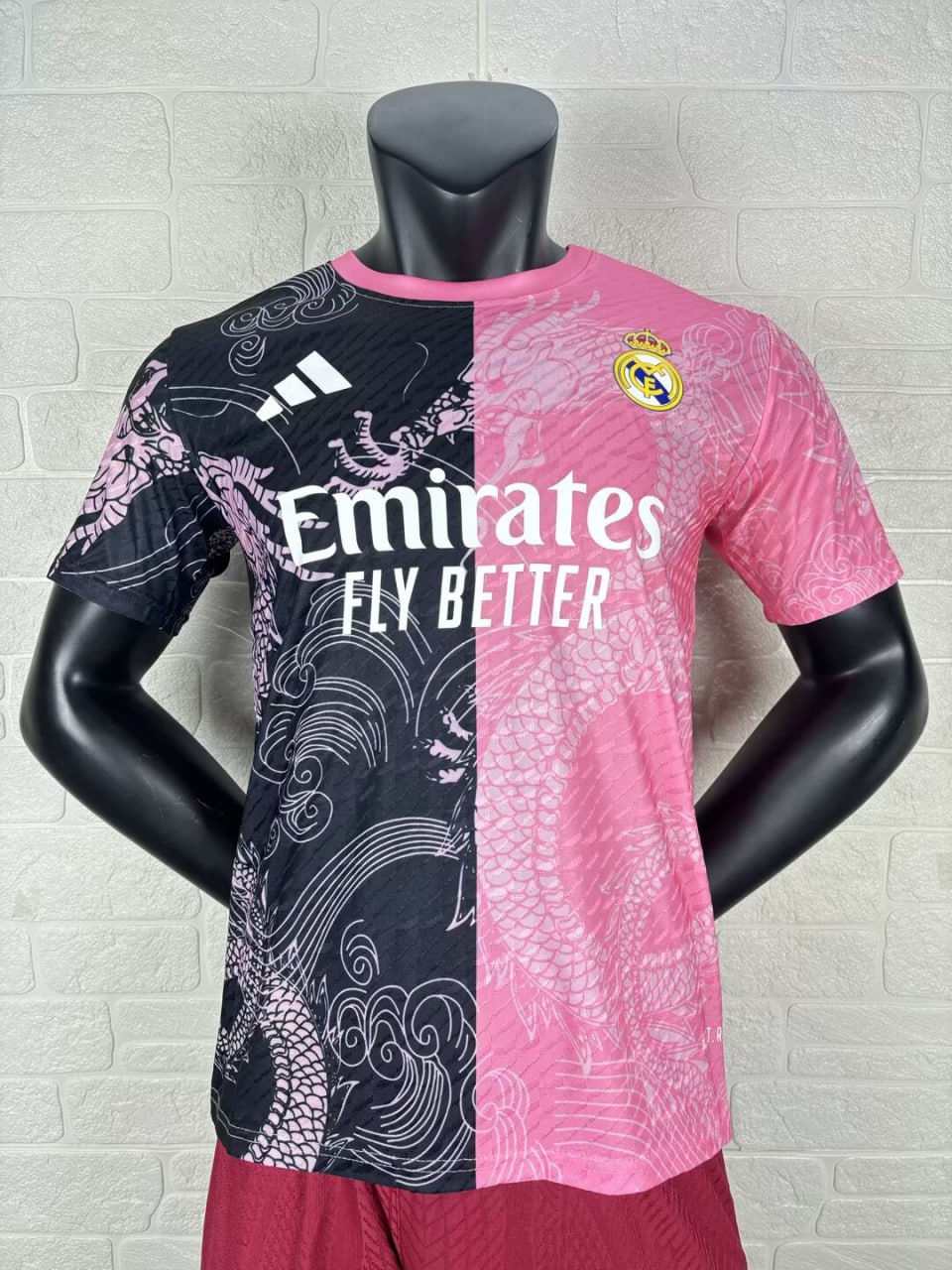 Real Madrid Pink Dragon Pattern Player Jersey 25/26