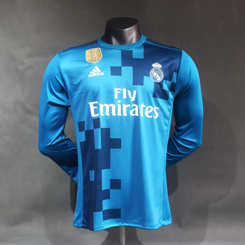 Retro 17-18 Real Madrid 3rd Long sleeve Player version