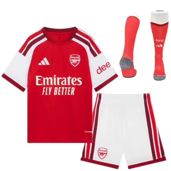 Kids Arsenal Home Jersey Full Suit 26/27