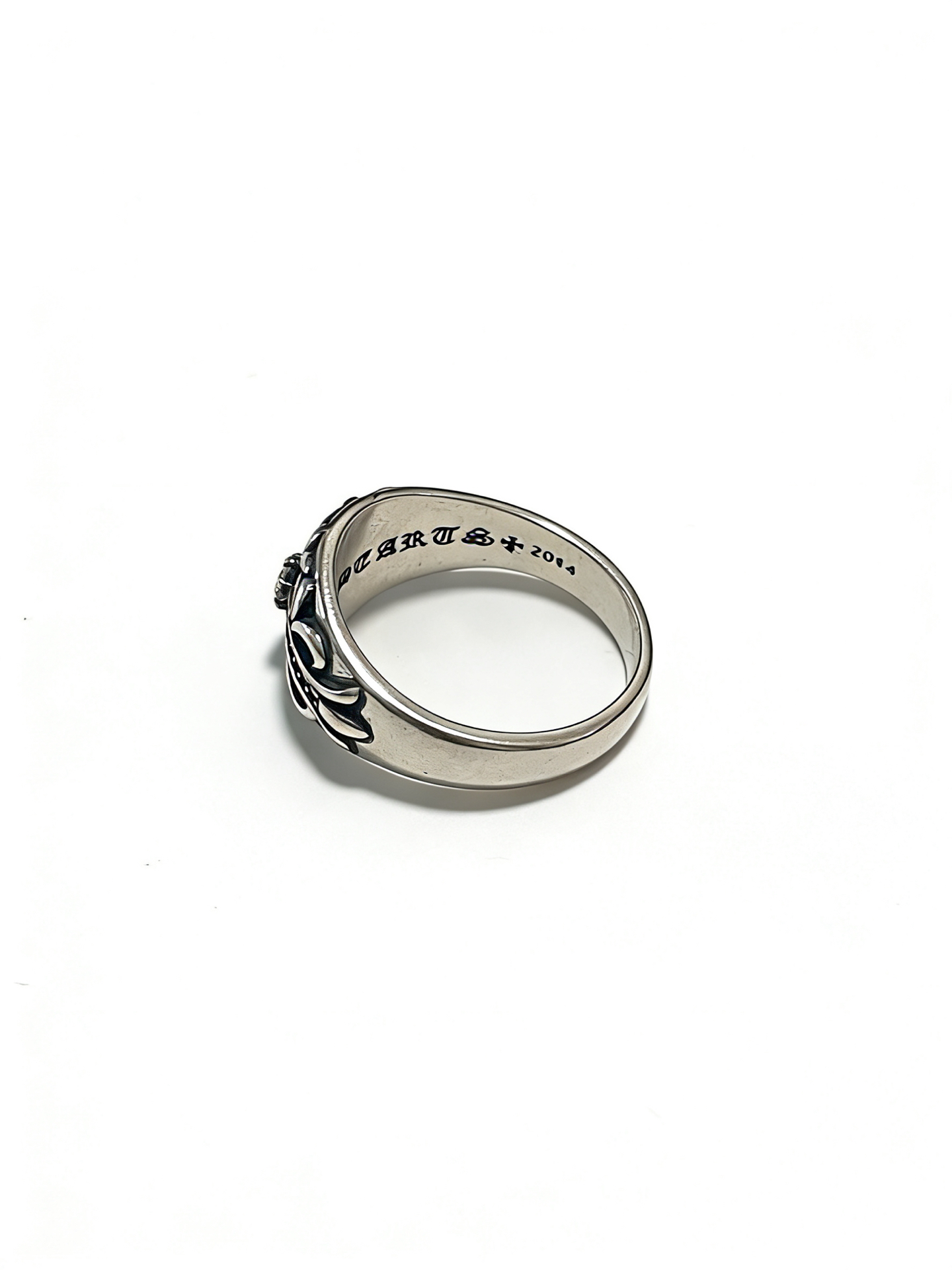 Chrome Hearts Oxidized Silver Unisex Ring