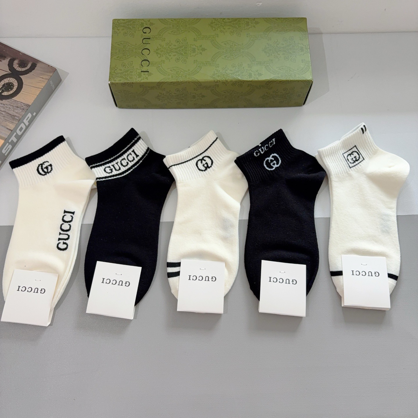Gucci GG Ankle Socks 5-Pack - KAIROO