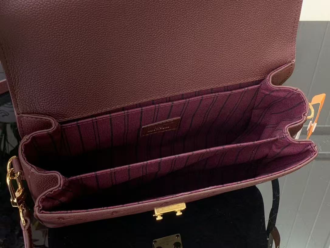 Louis Vuitton Burgundy Pochette Métis MM Handbag