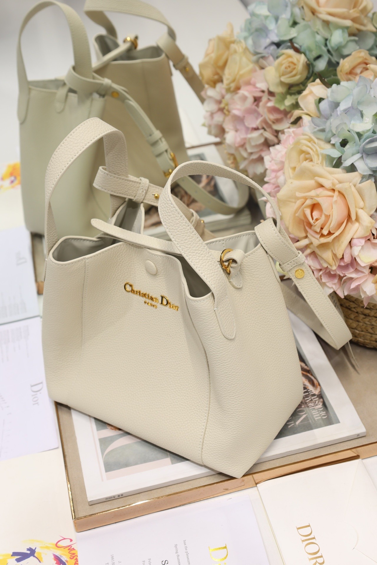 Dior Bags Signature Bucket Bag
