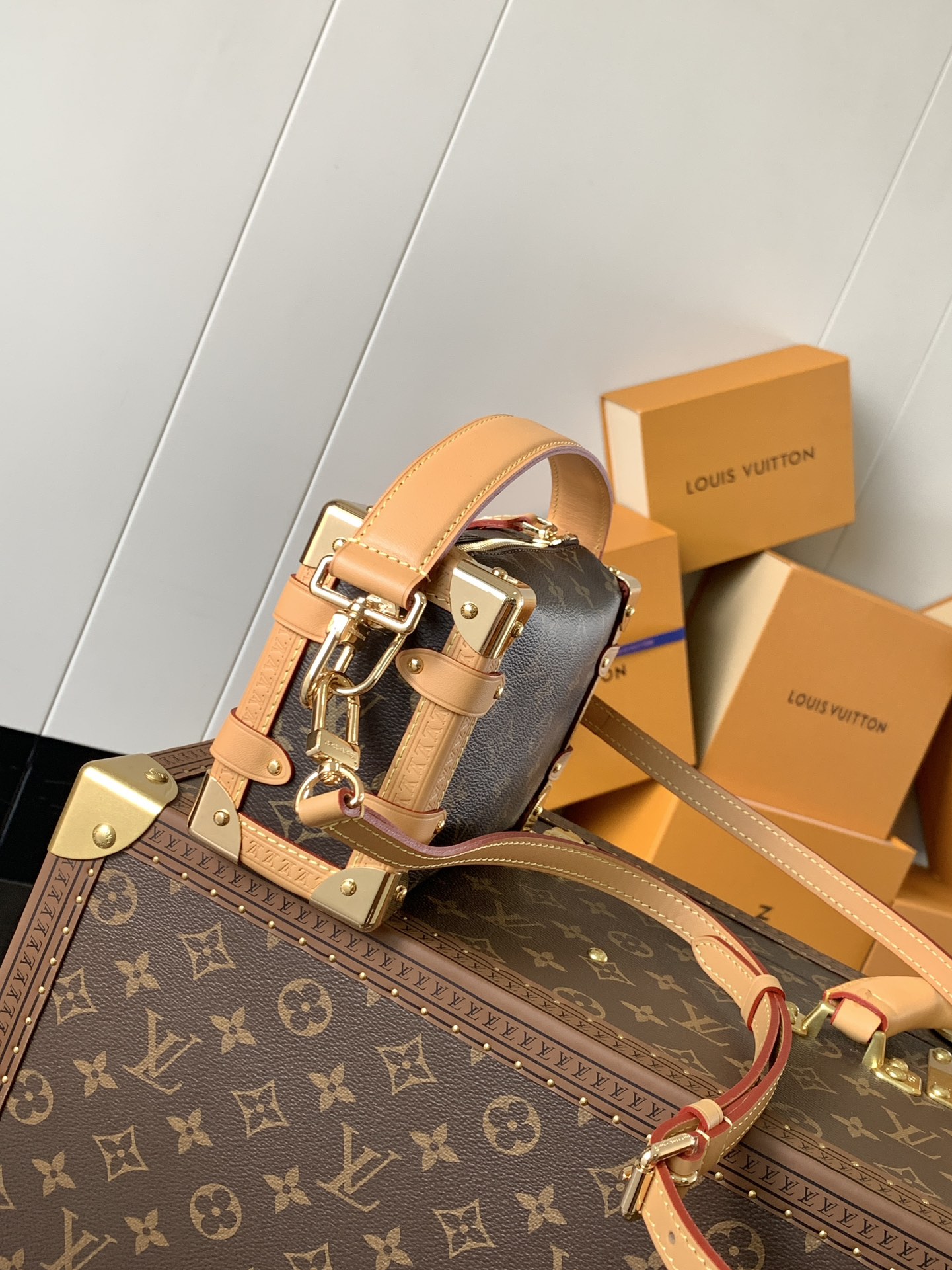 M46815 Side Trunk PM  Bag in Monogram Canvas