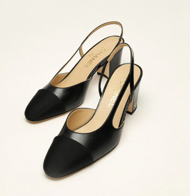 Chanel Leather Slingback