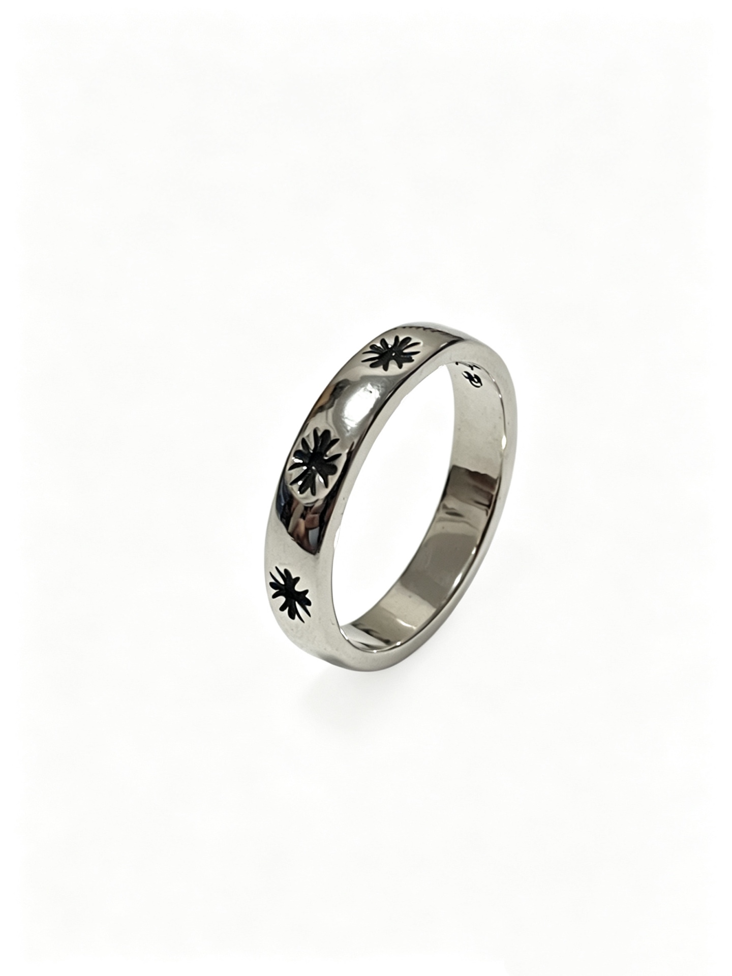 Chrome Hearts Oxidized Silver Unisex Ring