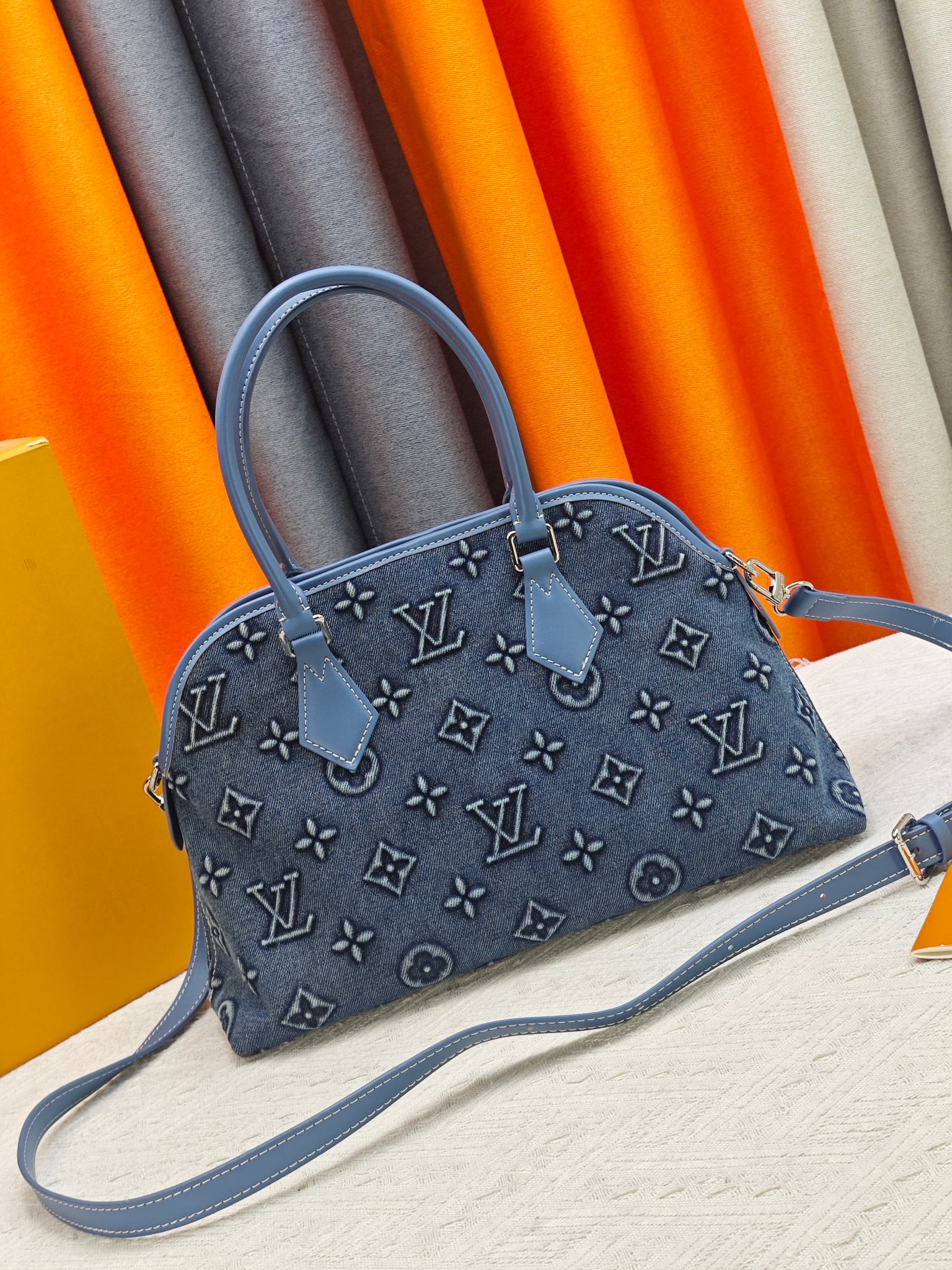 Louis Vuitton LV Tannin denim shell bag