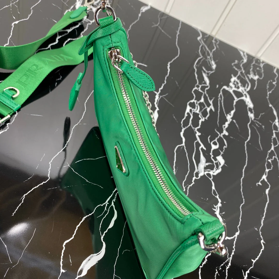 Prada HOBO 22 BAG IN COOL GREEN RE-NYLON