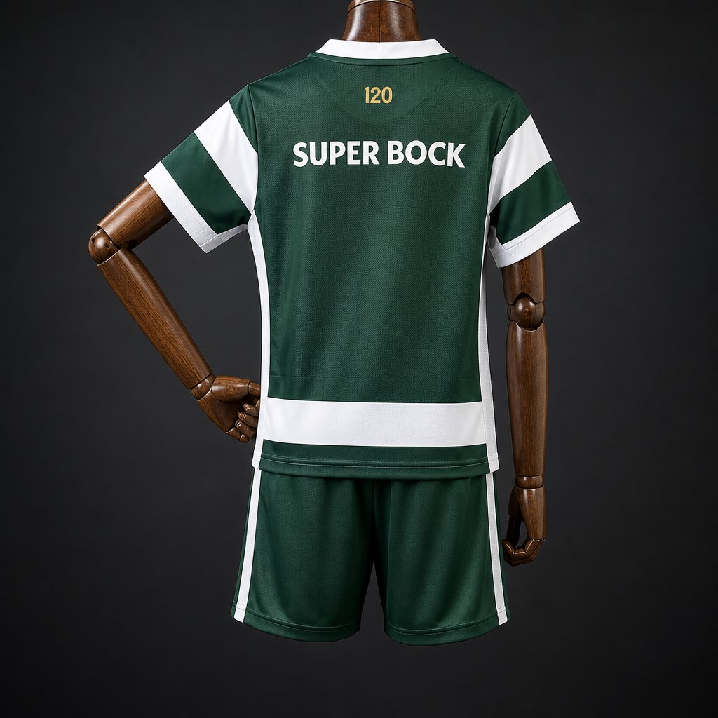 26/27 Kids Sporting CP Lisbon Home Kits Jersey 16-28 - musan