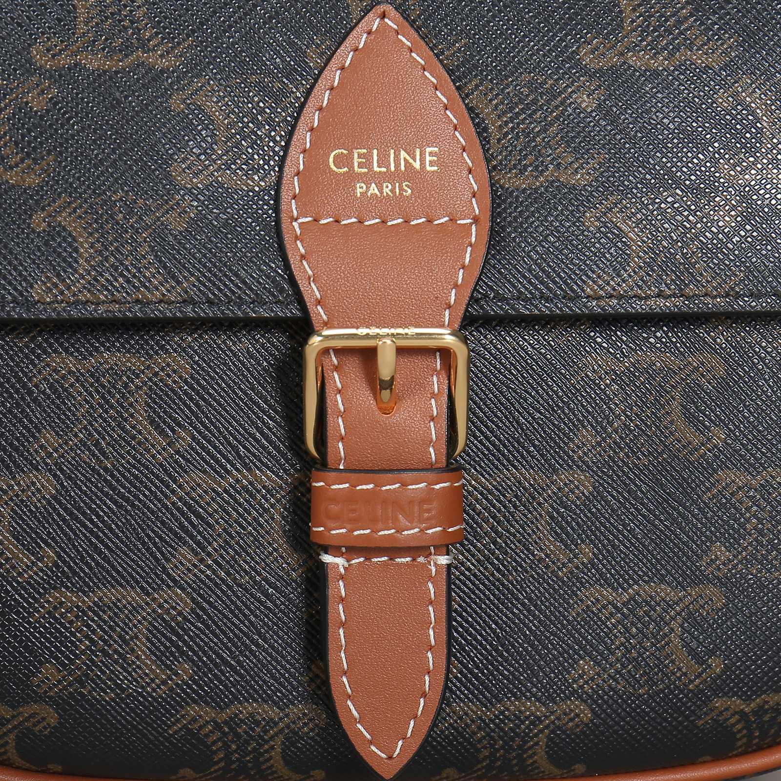 CELINE Folco Arc de Triomphe Monogram saddle bag
