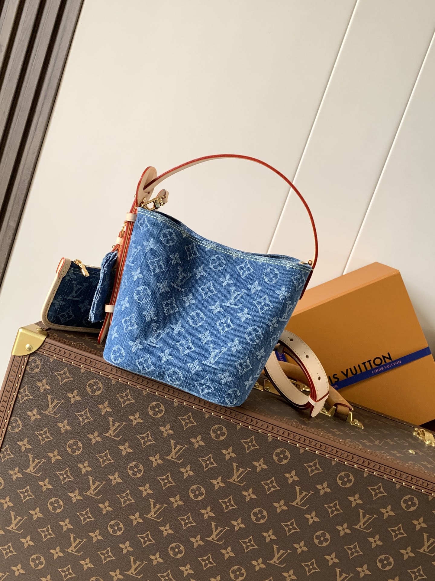 M28107 All in BB Handbag in Bleu Denim